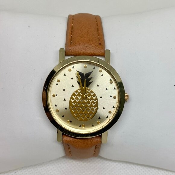 Geneva pineapple dial women watch good tone 32mm quartz analog running - Picture 1 of 8